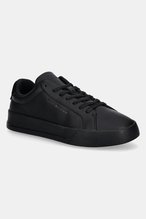 Αθλητικά Tommy Hilfiger TH COURT BETTER LTH χρώμα: μαύρο, FM0FM05322