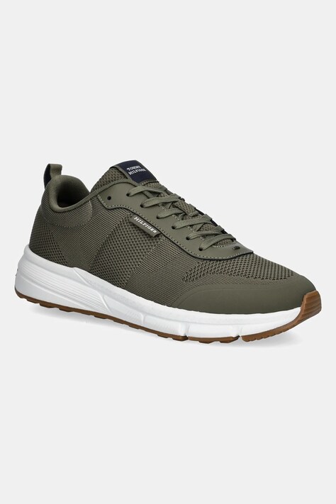 Αθλητικά Tommy Hilfiger LIGHTWEIGHT MODERN KNIT RUNNER χρώμα: πράσινο, FM0FM05326