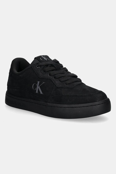 Nubuck sneakers Calvin Klein Jeans CLASSIC CUPSOLE WAVE MG CS χρώμα: μαύρο, YM0YM01256