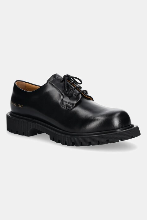 Δερμάτινα κλειστά παπούτσια Common Projects Chunky Derby χρώμα: μαύρο, 2494