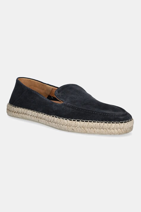 Εσπαντρίγιες σουέτ Hackett London ALTEA LOAFER χρώμα: ναυτικό μπλε, HMS21491