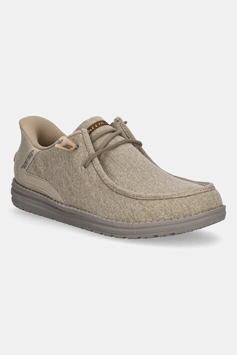 Μοκασίνια Skechers MELSON χρώμα: μπεζ, 210959