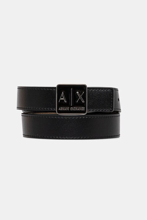 Αναστρέψιμη ζώνη Armani Exchange χρώμα: μαύρο, XW000302 AF12038