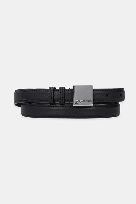 Ζώνη Karl Lagerfeld Jeans χρώμα: μαύρο, A1W33125