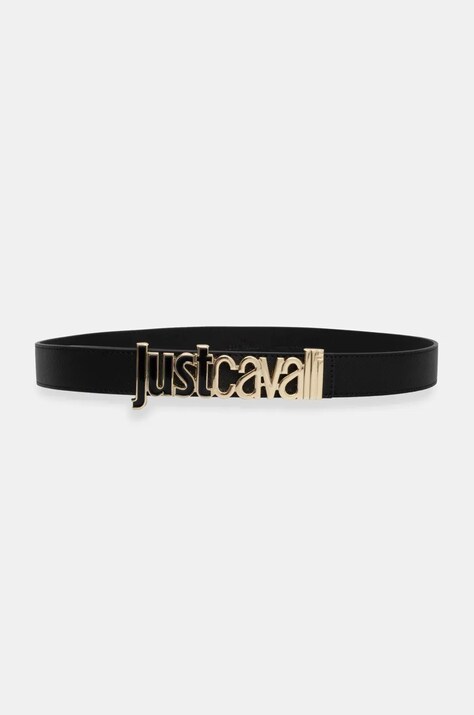 Ζώνη Just Cavalli χρώμα: μαύρο, 78RA6F3A ZS766