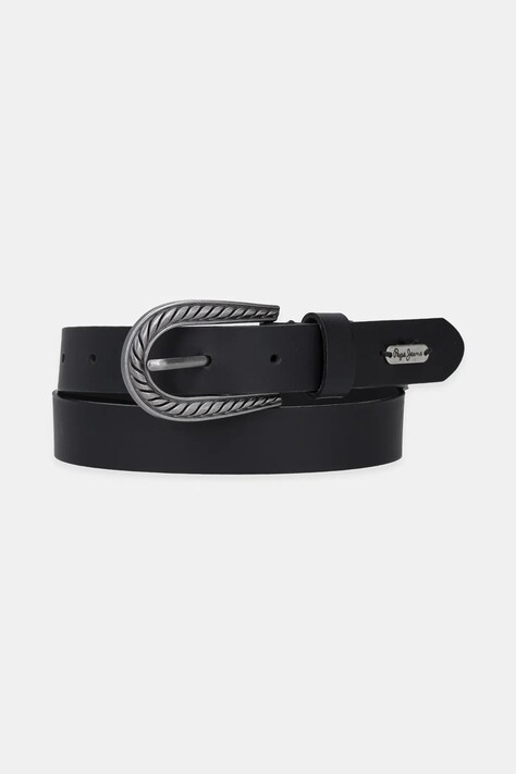 Ζώνη Pepe Jeans CAMILA BELT χρώμα: μαύρο, PL020863