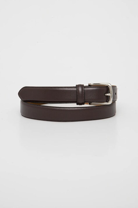 Δερμάτινη ζώνη Abercrombie & Fitch χρώμα: καφέ, KI112-5003