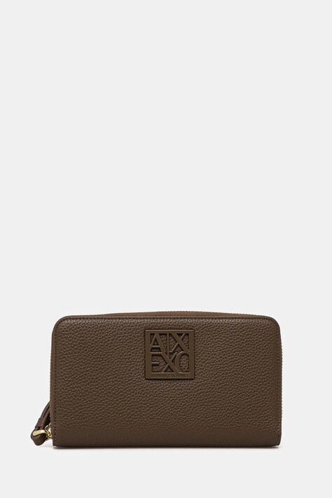 Πορτοφόλι Armani Exchange χρώμα: καφέ, XW000361 AF11902