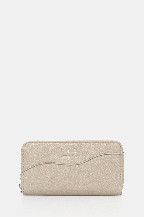 Πορτοφόλι Armani Exchange χρώμα: μπεζ, 948068 CC783
