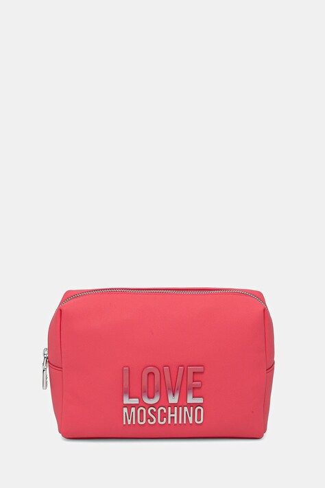 Νεσεσέρ καλλυντικών Love Moschino χρώμα: ροζ, JC5314PP0MKD0615