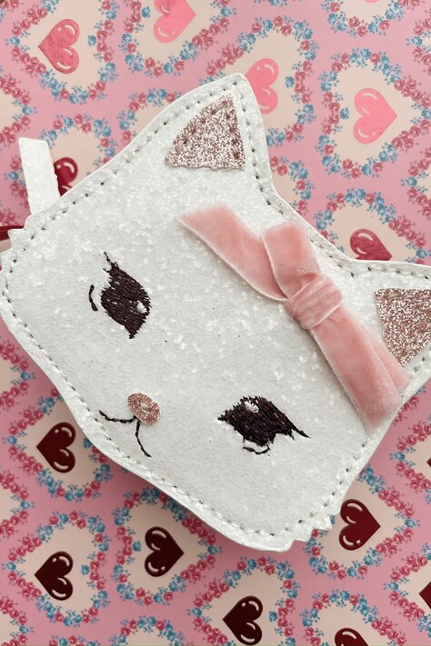 Παιδικό πορτοφόλι Konges Sløjd TUT KITTY WALLET χρώμα: άσπρο, KS103232