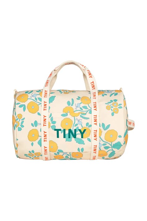 Τσάντα Tinycottons FLOWERS BACKPACK χρώμα: μπεζ, SS25-395