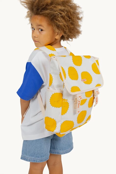 Παιδικό σακίδιο Tinycottons SUN BACKPACK χρώμα: μπεζ, SS25-401