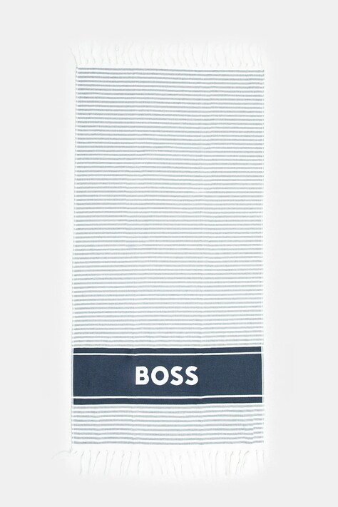 Βαμβακερή πετσέτα BOSS χρώμα: ναυτικό μπλε, 50540424