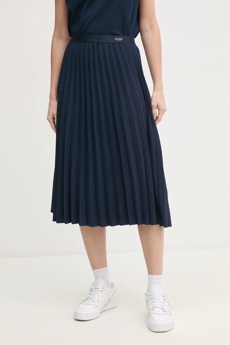 Φούστα Tommy Hilfiger χρώμα: ναυτικό μπλε, WW0WW43886
