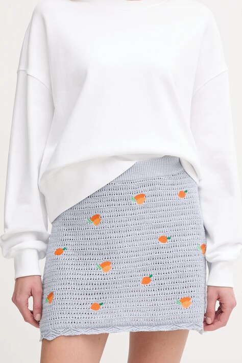 Βαμβακερή φούστα Pepe Jeans OLAYA SKIRT χρώμα: μπλε, PL901212