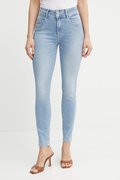Τζιν παντελόνι Guess χρώμα: μπλε, W5GA34 D5PY2