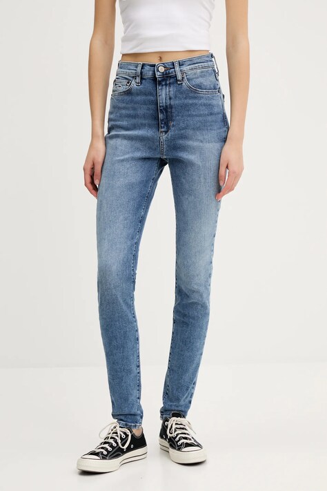 Τζιν παντελόνι Tommy Jeans χρώμα: μπλε, DW0DW20655