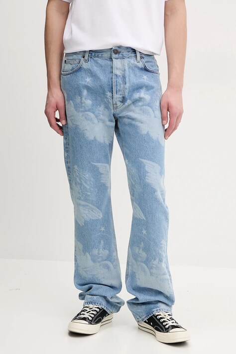 Τζιν παντελόνι Fiorucci Angel Print Straight Fit Jeans U02SPDJE075DN03DN02