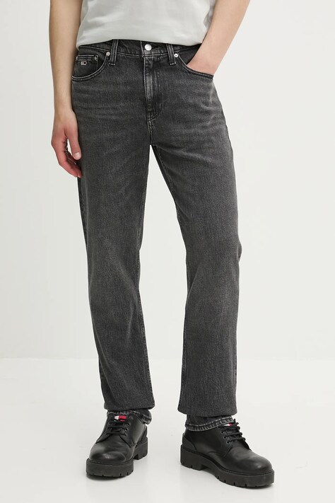 Τζιν παντελόνι Tommy Jeans χρώμα: γκρι, DM0DM21355