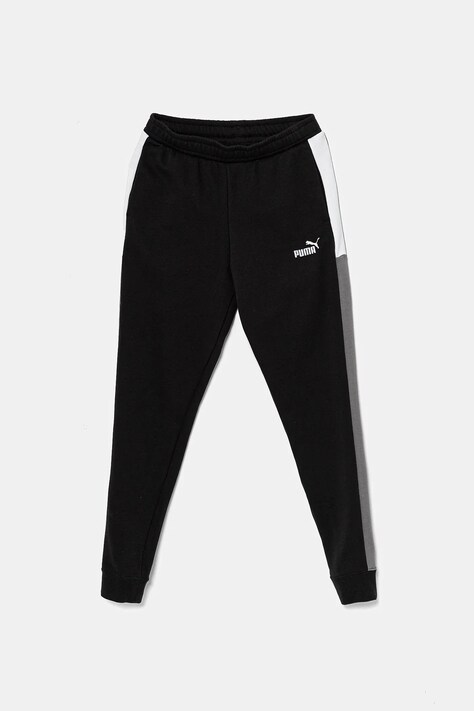 Παιδικό φούτερ Puma ESS BLOCK Sweatpants TR χρώμα: μαύρο, 685820