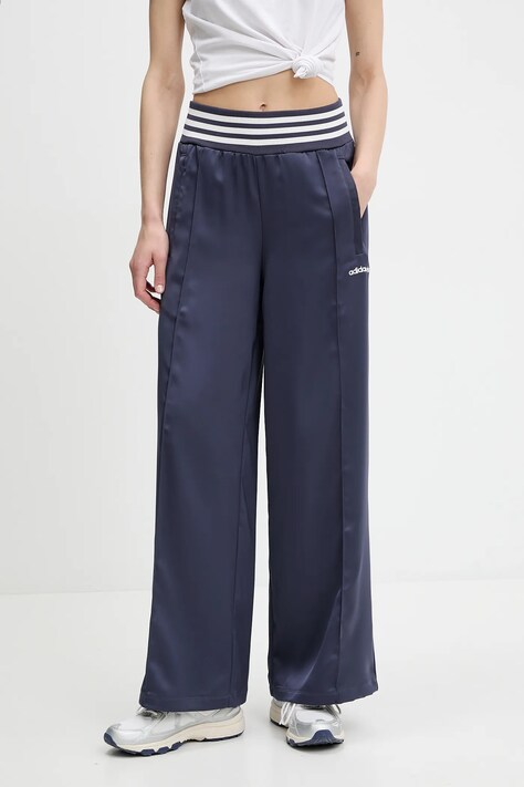 Παντελόνι φόρμας adidas Originals Wide Trackpant χρώμα: ναυτικό μπλε, JC7758