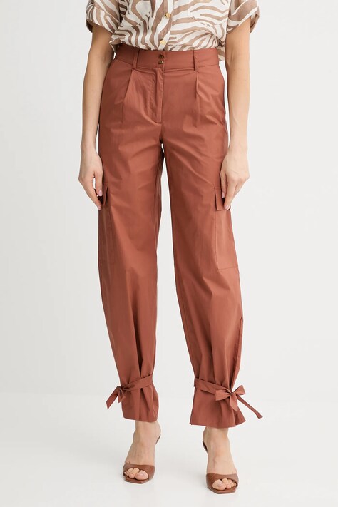 Βαμβακερό παντελόνι Marciano Guess PAT χρώμα: πορτοκαλί, 5GGB20 7315A
