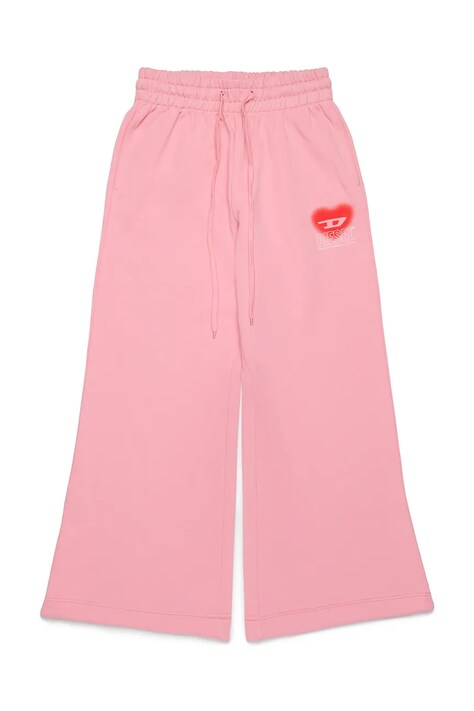 Παιδικό βαμβακερό παντελόνι Diesel PCUORE TROUSERS χρώμα: ροζ, J02231