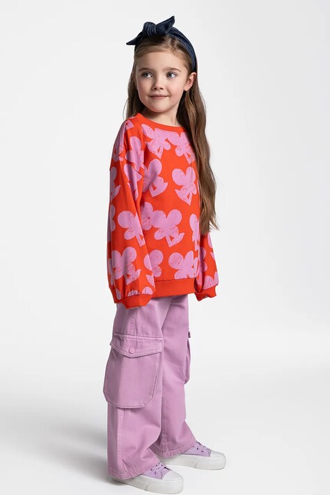 Παντελόνι Coccodrillo χρώμα: ροζ, MAXITROPIC GIRL KIDS