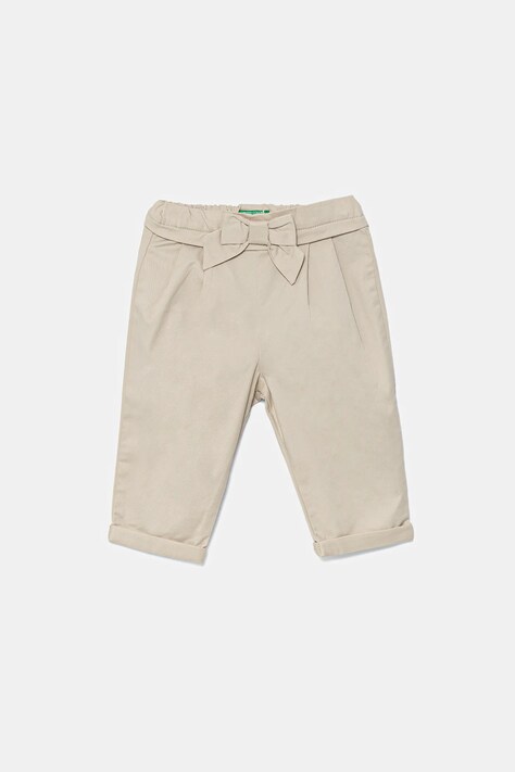 Παιδικό παντελόνι United Colors of Benetton χρώμα: μπεζ, 4T48GF02C