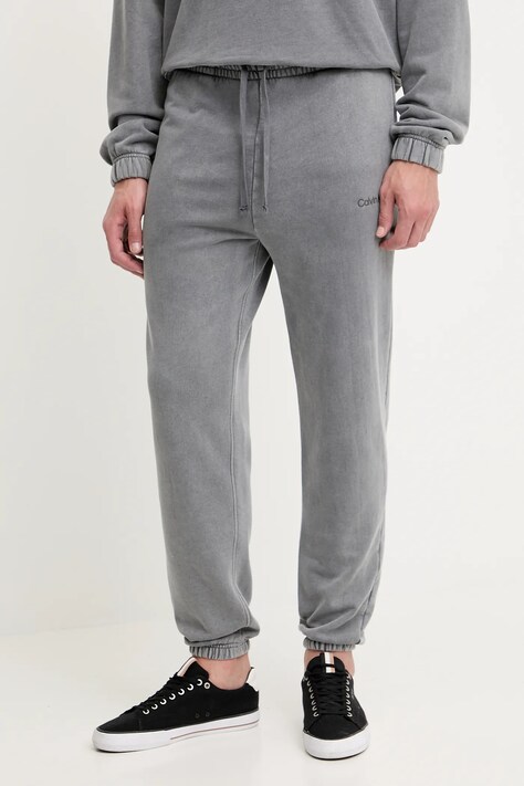 Παντελόνι φόρμας Calvin Klein Underwear ανδρικό, χρώμα: γκρι, LV00NM2895