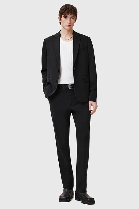 Παντελόνι AllSaints BAY χρώμα: μαύρο, M018QC