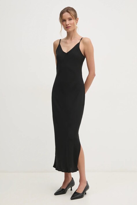 Φόρεμα Dkny χρώμα: μαύρο, DJ4D9053