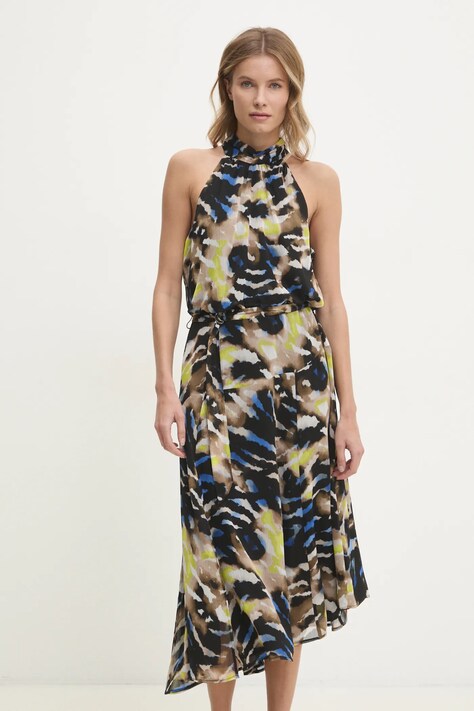 Φόρεμα Dkny χρώμα: μαύρο, P4KBGZ62