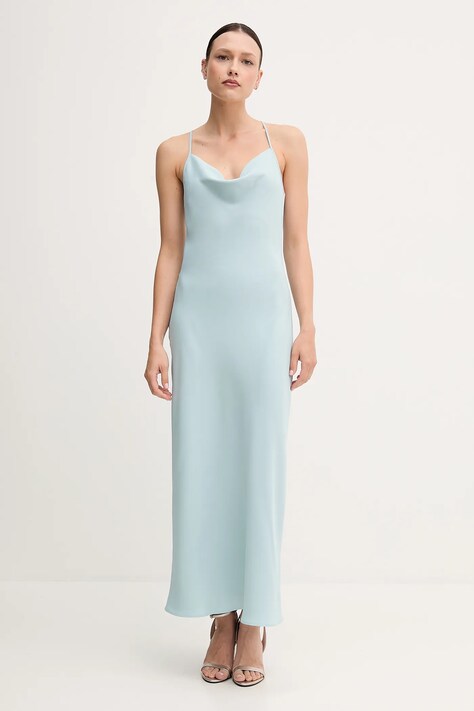 Φόρεμα Calvin Klein χρώμα: τιρκουάζ, LV044B053G
