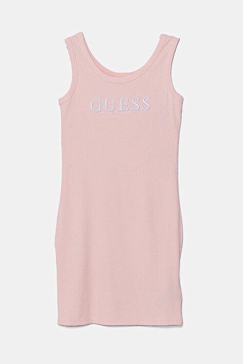 Παιδικό φόρεμα Guess χρώμα: ροζ, J5GK39 K8RT2