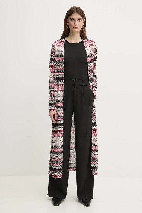 Πλεκτή ζακέτα Missoni χρώμα: μαύρο, DS25SM0K.BR00ZV