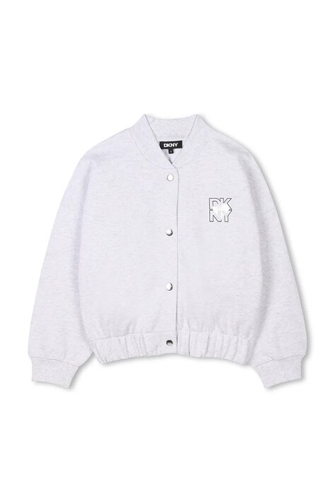 Παιδικό μπουφάν bomber Dkny χρώμα: γκρι, D62284