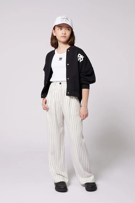 Παιδικό μπουφάν bomber Dkny χρώμα: μαύρο, D62284