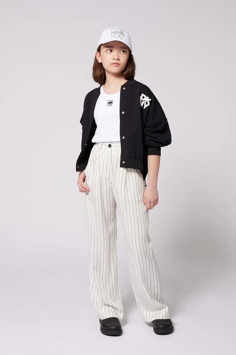 Παιδικό μπουφάν bomber Dkny χρώμα: μαύρο, D62284