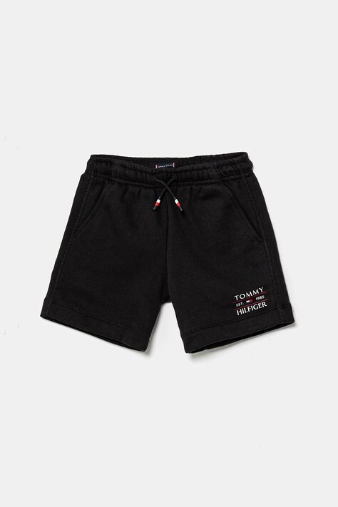 Παιδικό σορτς Tommy Hilfiger χρώμα: μαύρο, KB0KB09481