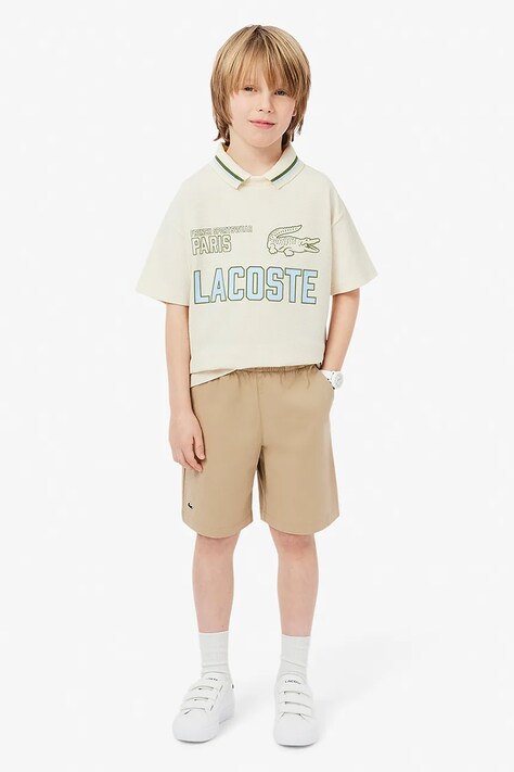 Παιδικό σορτς Lacoste χρώμα: μπεζ, FJ5242