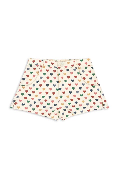 Σορτς Konges Sløjd FRANKIE MINI SHORTS GOTS χρώμα: μπεζ, KS103183