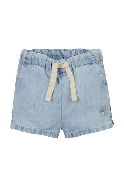 Σορτς Calvin Klein Jeans χρώμα: μπλε, IN0IN00303
