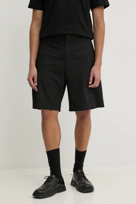 Μάλλινο σορτς MSGM χρώμα: μαύρο, 3840MB08X.257127