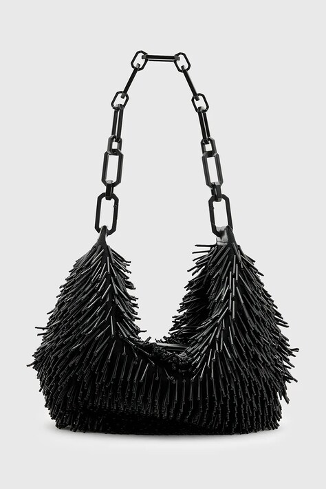 Τσάντα AllSaints MADEA CHAIN χρώμα: μαύρο, W399XB
