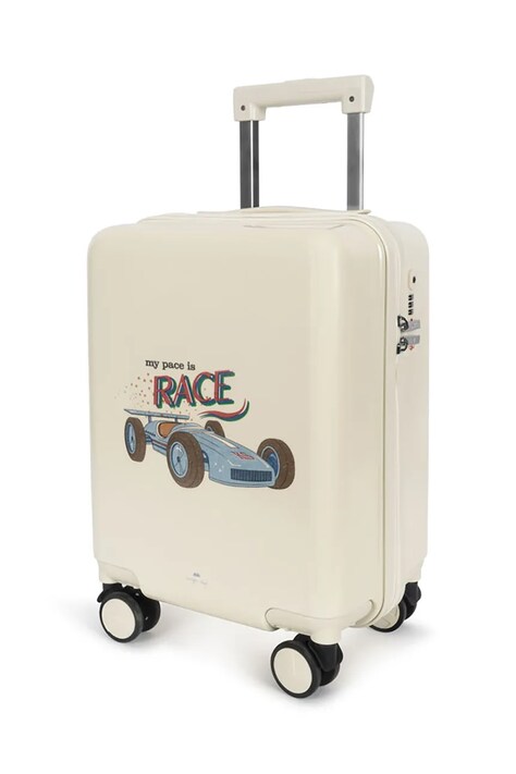 Παιδική βαλίτσα Konges Sløjd TRAVEL SUITCASE χρώμα: μπεζ, KS102335