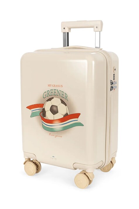 Βαλίτσα Konges Sløjd TRAVEL SUITCASE χρώμα: μπεζ, KS103028
