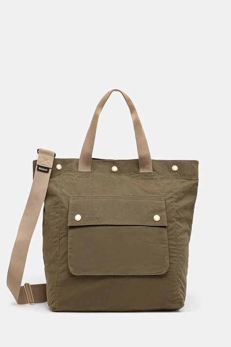 Βαμβακερό σακίδιο πλάτης Barbour Barbour Transport 3 Way Tote/Backpack Bag χρώμα: πράσινο, UBA0740