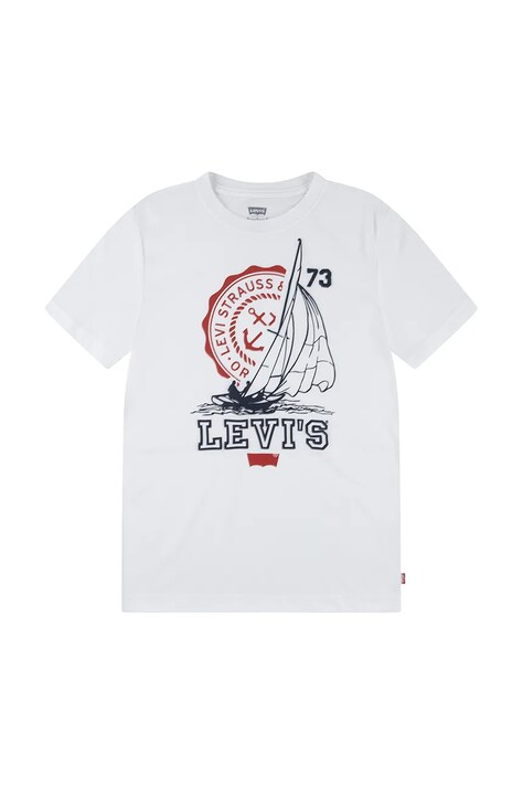 Μπλουζάκι Levi's COASTAL CLUB TEE χρώμα: άσπρο, 8EM281